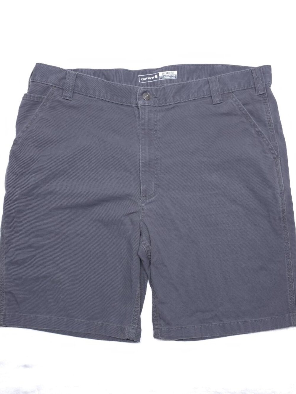 Carhartt Rugged Flex Canvas Work Shorts Gray 42 Relaxed Fit